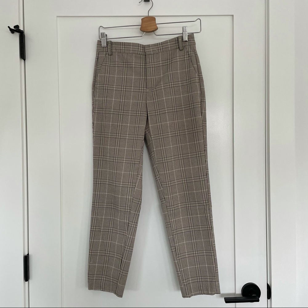 Zara Checked Skinny Trousers